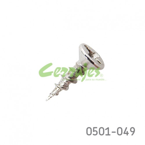Tornillo gripper Para corredera plano nip #6 x 1/2